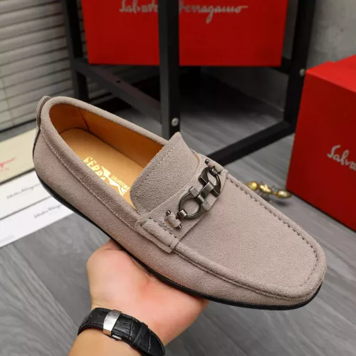 Cheap Salvatore Ferragamo Leather Shoes For Men #1380677 Replica Wholesale [$82.00 USD] [ITEM#1380677] on Replica Salvatore Ferragamo Leather Shoes