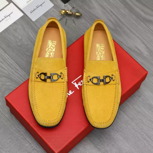 Cheap Salvatore Ferragamo Leather Shoes For Men #1380678 Replica Wholesale [$82.00 USD] [ITEM#1380678] on Replica Salvatore Ferragamo Leather Shoes