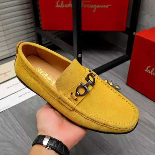 Cheap Salvatore Ferragamo Leather Shoes For Men #1380678 Replica Wholesale [$82.00 USD] [ITEM#1380678] on Replica Salvatore Ferragamo Leather Shoes