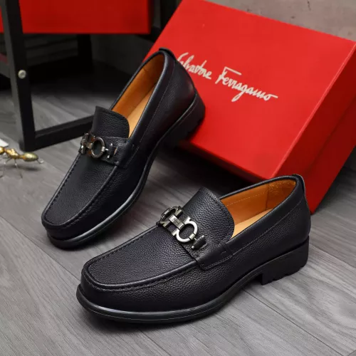 Cheap Salvatore Ferragamo Leather Shoes For Men #1380681 Replica Wholesale [$85.00 USD] [ITEM#1380681] on Replica Salvatore Ferragamo Leather Shoes