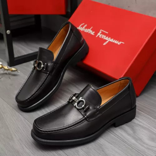 Cheap Salvatore Ferragamo Leather Shoes For Men #1380683 Replica Wholesale [$85.00 USD] [ITEM#1380683] on Replica Salvatore Ferragamo Leather Shoes