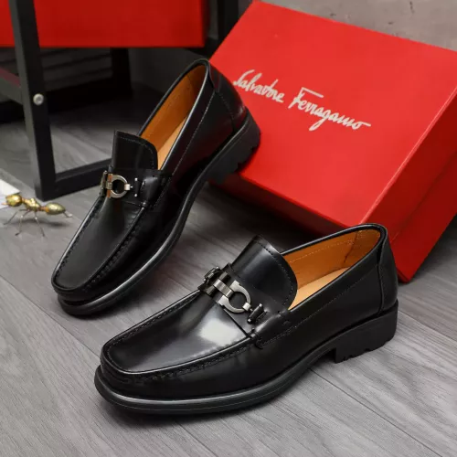 Cheap Salvatore Ferragamo Leather Shoes For Men #1380686 Replica Wholesale [$85.00 USD] [ITEM#1380686] on Replica Salvatore Ferragamo Leather Shoes