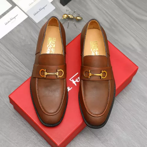Cheap Salvatore Ferragamo Leather Shoes For Men #1380691 Replica Wholesale [$85.00 USD] [ITEM#1380691] on Replica Salvatore Ferragamo Leather Shoes