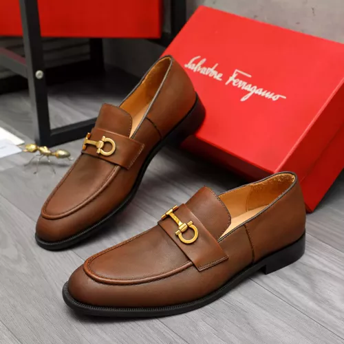 Cheap Salvatore Ferragamo Leather Shoes For Men #1380691 Replica Wholesale [$85.00 USD] [ITEM#1380691] on Replica Salvatore Ferragamo Leather Shoes