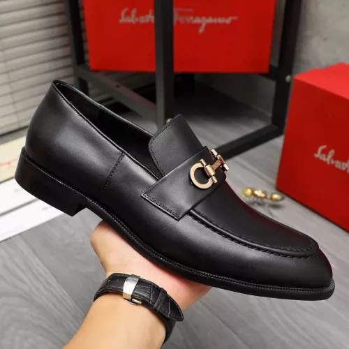 Cheap Salvatore Ferragamo Leather Shoes For Men #1380698 Replica Wholesale [$85.00 USD] [ITEM#1380698] on Replica Salvatore Ferragamo Leather Shoes