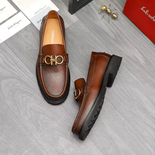 Salvatore Ferragamo Leather Shoes For Men #1380701