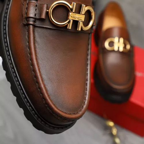 Cheap Salvatore Ferragamo Leather Shoes For Men #1380701 Replica Wholesale [$85.00 USD] [ITEM#1380701] on Replica Salvatore Ferragamo Leather Shoes