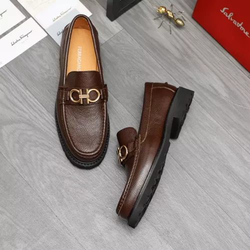 Salvatore Ferragamo Leather Shoes For Men #1380706