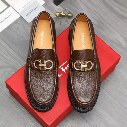 Cheap Salvatore Ferragamo Leather Shoes For Men #1380706 Replica Wholesale [$85.00 USD] [ITEM#1380706] on Replica Salvatore Ferragamo Leather Shoes