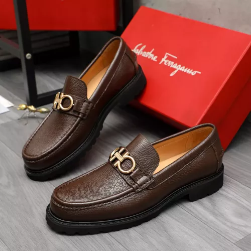 Cheap Salvatore Ferragamo Leather Shoes For Men #1380706 Replica Wholesale [$85.00 USD] [ITEM#1380706] on Replica Salvatore Ferragamo Leather Shoes