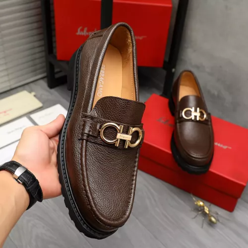 Cheap Salvatore Ferragamo Leather Shoes For Men #1380706 Replica Wholesale [$85.00 USD] [ITEM#1380706] on Replica Salvatore Ferragamo Leather Shoes