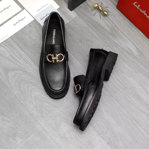 Salvatore Ferragamo Leather Shoes For Men #1380707