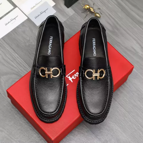 Cheap Salvatore Ferragamo Leather Shoes For Men #1380707 Replica Wholesale [$85.00 USD] [ITEM#1380707] on Replica Salvatore Ferragamo Leather Shoes