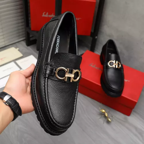 Cheap Salvatore Ferragamo Leather Shoes For Men #1380707 Replica Wholesale [$85.00 USD] [ITEM#1380707] on Replica Salvatore Ferragamo Leather Shoes