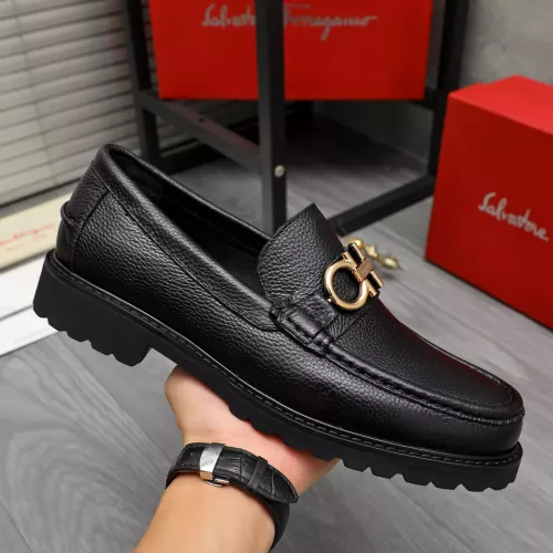 Cheap Salvatore Ferragamo Leather Shoes For Men #1380707 Replica Wholesale [$85.00 USD] [ITEM#1380707] on Replica Salvatore Ferragamo Leather Shoes