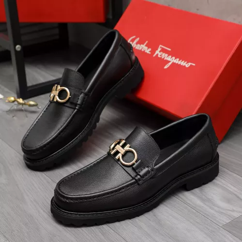 Cheap Salvatore Ferragamo Leather Shoes For Men #1380711 Replica Wholesale [$85.00 USD] [ITEM#1380711] on Replica Salvatore Ferragamo Leather Shoes