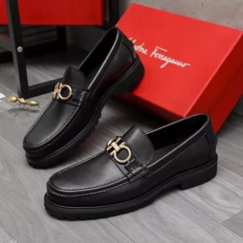 Cheap Salvatore Ferragamo Leather Shoes For Men #1380713 Replica Wholesale [$85.00 USD] [ITEM#1380713] on Replica Salvatore Ferragamo Leather Shoes