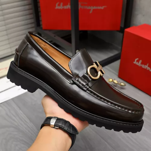 Cheap Salvatore Ferragamo Leather Shoes For Men #1380714 Replica Wholesale [$85.00 USD] [ITEM#1380714] on Replica Salvatore Ferragamo Leather Shoes