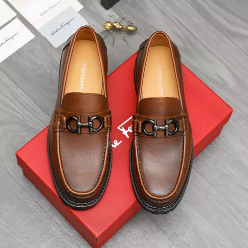 Cheap Salvatore Ferragamo Leather Shoes For Men #1380721 Replica Wholesale [$85.00 USD] [ITEM#1380721] on Replica Salvatore Ferragamo Leather Shoes