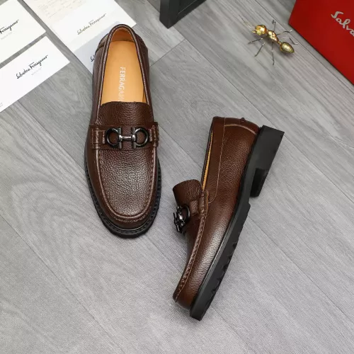 Cheap Salvatore Ferragamo Leather Shoes For Men #1380722 Replica Wholesale [$85.00 USD] [ITEM#1380722] on Replica Salvatore Ferragamo Leather Shoes