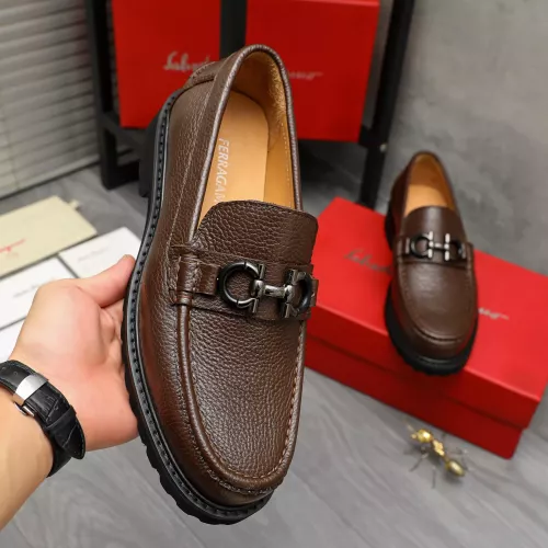 Cheap Salvatore Ferragamo Leather Shoes For Men #1380722 Replica Wholesale [$85.00 USD] [ITEM#1380722] on Replica Salvatore Ferragamo Leather Shoes