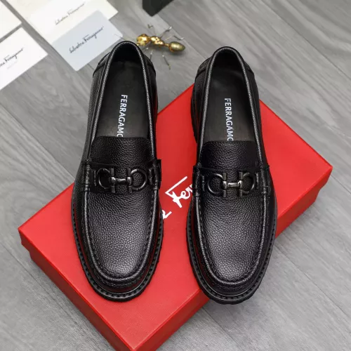 Cheap Salvatore Ferragamo Leather Shoes For Men #1380723 Replica Wholesale [$85.00 USD] [ITEM#1380723] on Replica Salvatore Ferragamo Leather Shoes