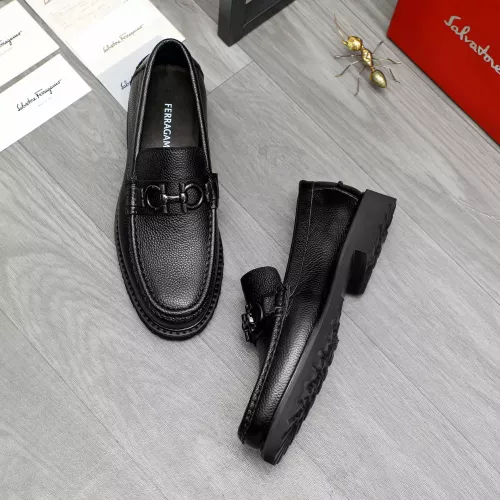 Cheap Salvatore Ferragamo Leather Shoes For Men #1380723 Replica Wholesale [$85.00 USD] [ITEM#1380723] on Replica Salvatore Ferragamo Leather Shoes