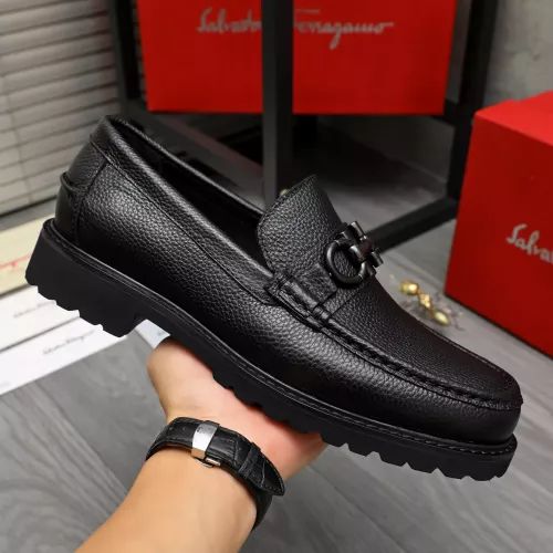 Cheap Salvatore Ferragamo Leather Shoes For Men #1380723 Replica Wholesale [$85.00 USD] [ITEM#1380723] on Replica Salvatore Ferragamo Leather Shoes
