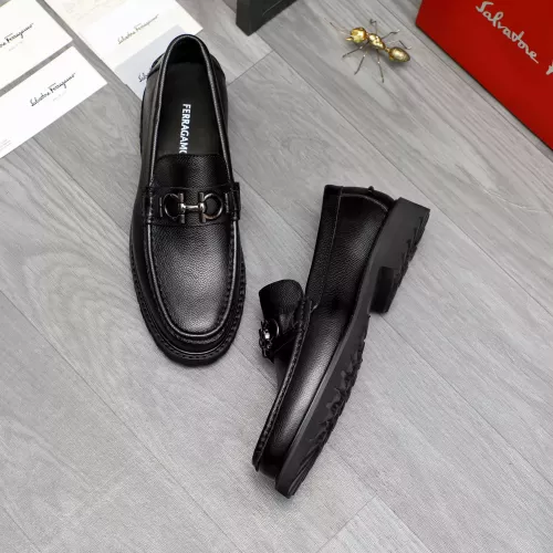 Cheap Salvatore Ferragamo Leather Shoes For Men #1380724 Replica Wholesale [$85.00 USD] [ITEM#1380724] on Replica Salvatore Ferragamo Leather Shoes