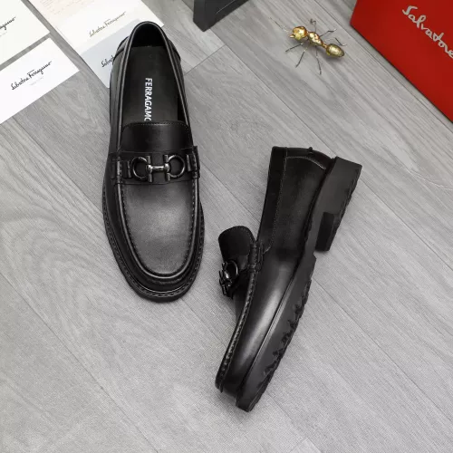 Cheap Salvatore Ferragamo Leather Shoes For Men #1380725 Replica Wholesale [$85.00 USD] [ITEM#1380725] on Replica Salvatore Ferragamo Leather Shoes