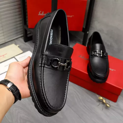 Cheap Salvatore Ferragamo Leather Shoes For Men #1380725 Replica Wholesale [$85.00 USD] [ITEM#1380725] on Replica Salvatore Ferragamo Leather Shoes