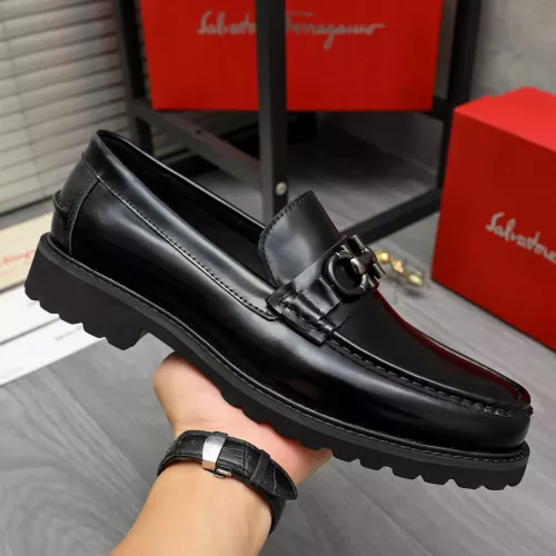 Cheap Salvatore Ferragamo Leather Shoes For Men #1380727 Replica Wholesale [$85.00 USD] [ITEM#1380727] on Replica Salvatore Ferragamo Leather Shoes
