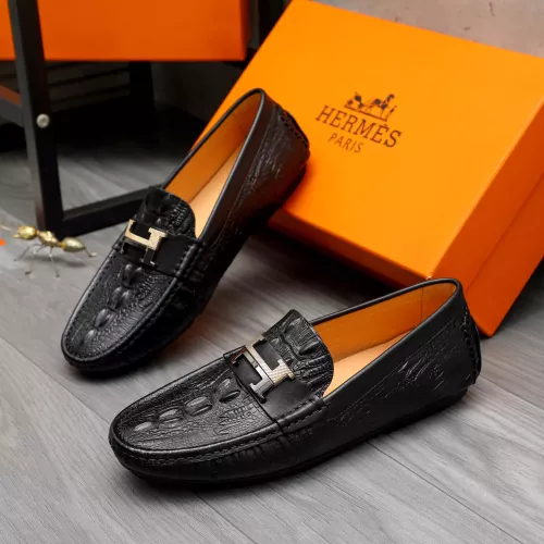 Cheap Hermes Leather Shoes For Men #1380728 Replica Wholesale [$76.00 USD] [ITEM#1380728] on Replica Hermes Leather Shoes