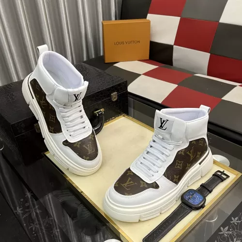 Cheap Louis Vuitton High Tops Shoes For Men #1380798 Replica Wholesale [$82.00 USD] [ITEM#1380798] on Replica Louis Vuitton High Tops Shoes