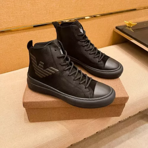 Armani High Tops Shoes For Men #1380894