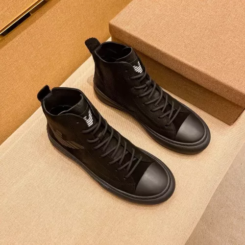 Cheap Armani High Tops Shoes For Men #1380894 Replica Wholesale [$82.00 USD] [ITEM#1380894] on Replica Armani High Tops Shoes