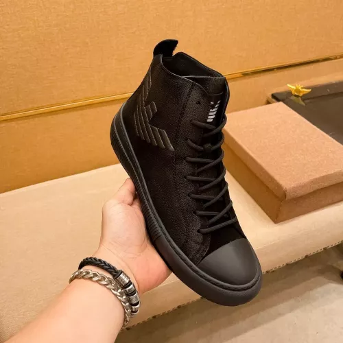 Cheap Armani High Tops Shoes For Men #1380894 Replica Wholesale [$82.00 USD] [ITEM#1380894] on Replica Armani High Tops Shoes