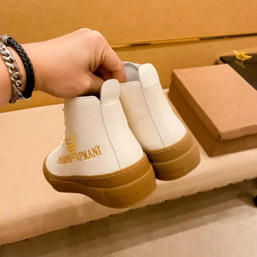 Cheap Armani High Tops Shoes For Men #1380895 Replica Wholesale [$85.00 USD] [ITEM#1380895] on Replica Armani High Tops Shoes