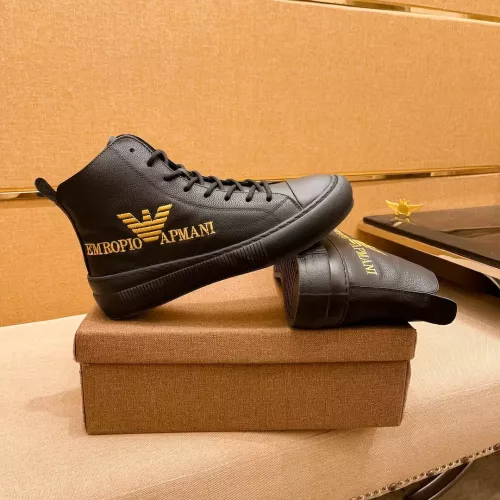 Cheap Armani High Tops Shoes For Men #1380896 Replica Wholesale [$85.00 USD] [ITEM#1380896] on Replica Armani High Tops Shoes
