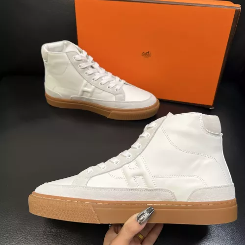 Cheap Hermes High Tops Shoes For Men #1380916 Replica Wholesale [$132.00 USD] [ITEM#1380916] on Replica Hermes High Tops Shoes