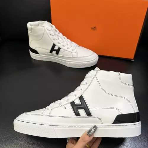 Cheap Hermes High Tops Shoes For Men #1380918 Replica Wholesale [$132.00 USD] [ITEM#1380918] on Replica Hermes High Tops Shoes
