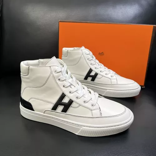 Cheap Hermes High Tops Shoes For Men #1380918 Replica Wholesale [$132.00 USD] [ITEM#1380918] on Replica Hermes High Tops Shoes