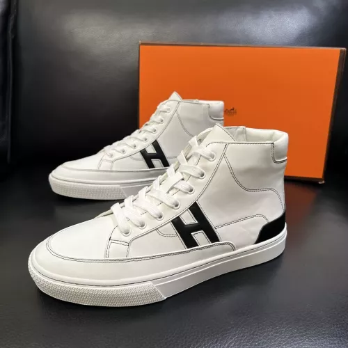 Cheap Hermes High Tops Shoes For Men #1380918 Replica Wholesale [$132.00 USD] [ITEM#1380918] on Replica Hermes High Tops Shoes