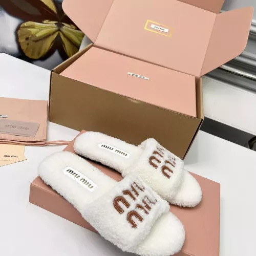 Cheap MIU MIU Slippers For Women #1381059 Replica Wholesale [$88.00 USD] [ITEM#1381059] on Replica MIU MIU Slippers