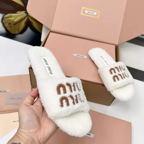 Cheap MIU MIU Slippers For Women #1381059 Replica Wholesale [$88.00 USD] [ITEM#1381059] on Replica MIU MIU Slippers