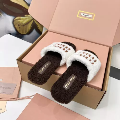 Cheap MIU MIU Slippers For Women #1381066 Replica Wholesale [$88.00 USD] [ITEM#1381066] on Replica MIU MIU Slippers