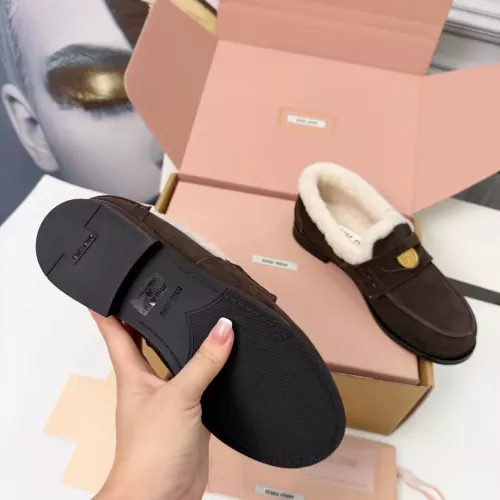 Cheap MIU MIU Leather Shoes For Women #1381071 Replica Wholesale [$105.00 USD] [ITEM#1381071] on Replica MIU MIU Leather Shoes