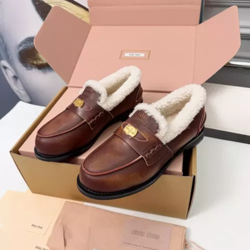 MIU MIU Leather Shoes For Women #1381072