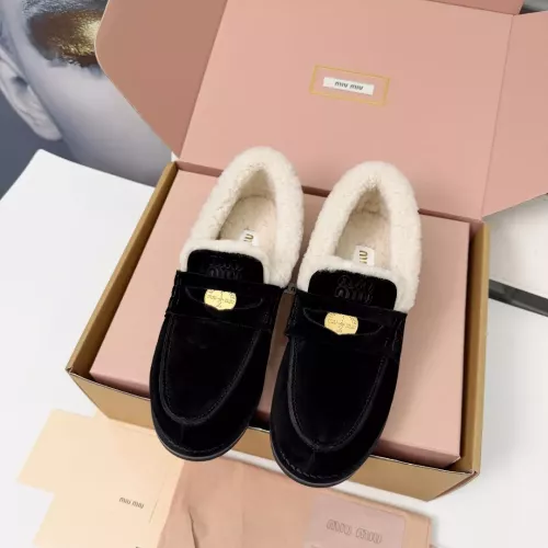 Cheap MIU MIU Leather Shoes For Women #1381074 Replica Wholesale [$105.00 USD] [ITEM#1381074] on Replica MIU MIU Leather Shoes