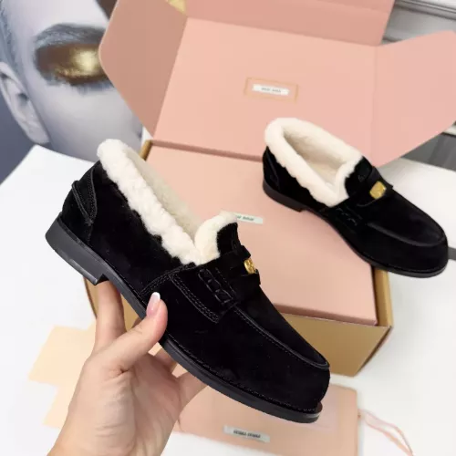 Cheap MIU MIU Leather Shoes For Women #1381074 Replica Wholesale [$105.00 USD] [ITEM#1381074] on Replica MIU MIU Leather Shoes